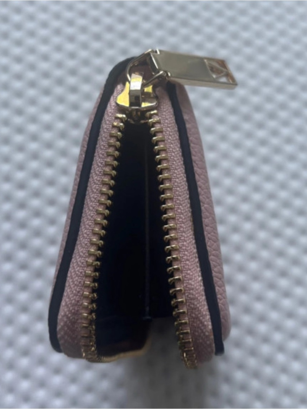Victoria's Secret Light Pink Quilted Chevron Zip-Around Women's Wallet